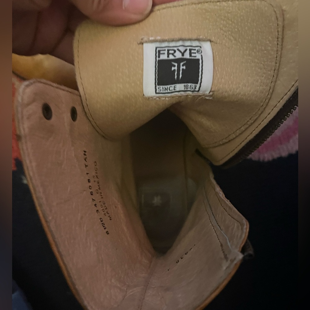 FRYE Melissa Lace Short Combat Boots - Picture 8 of 9